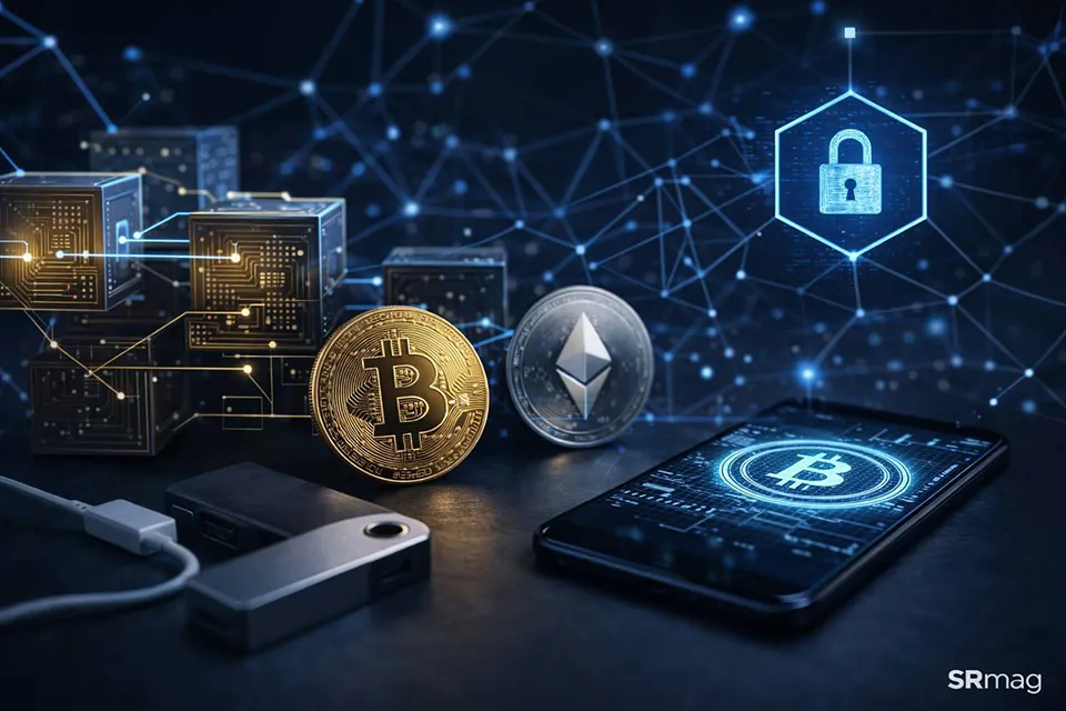 Detailed cryptocurrency candlestick chart showing price action trends with moving average indicators on a dark grid